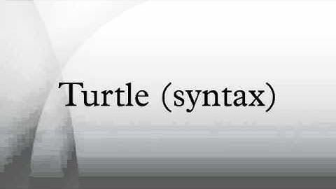 Turtle (syntax)