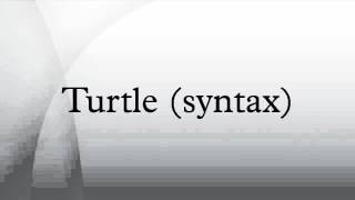 Celebrity Turtle (syntax) Profile