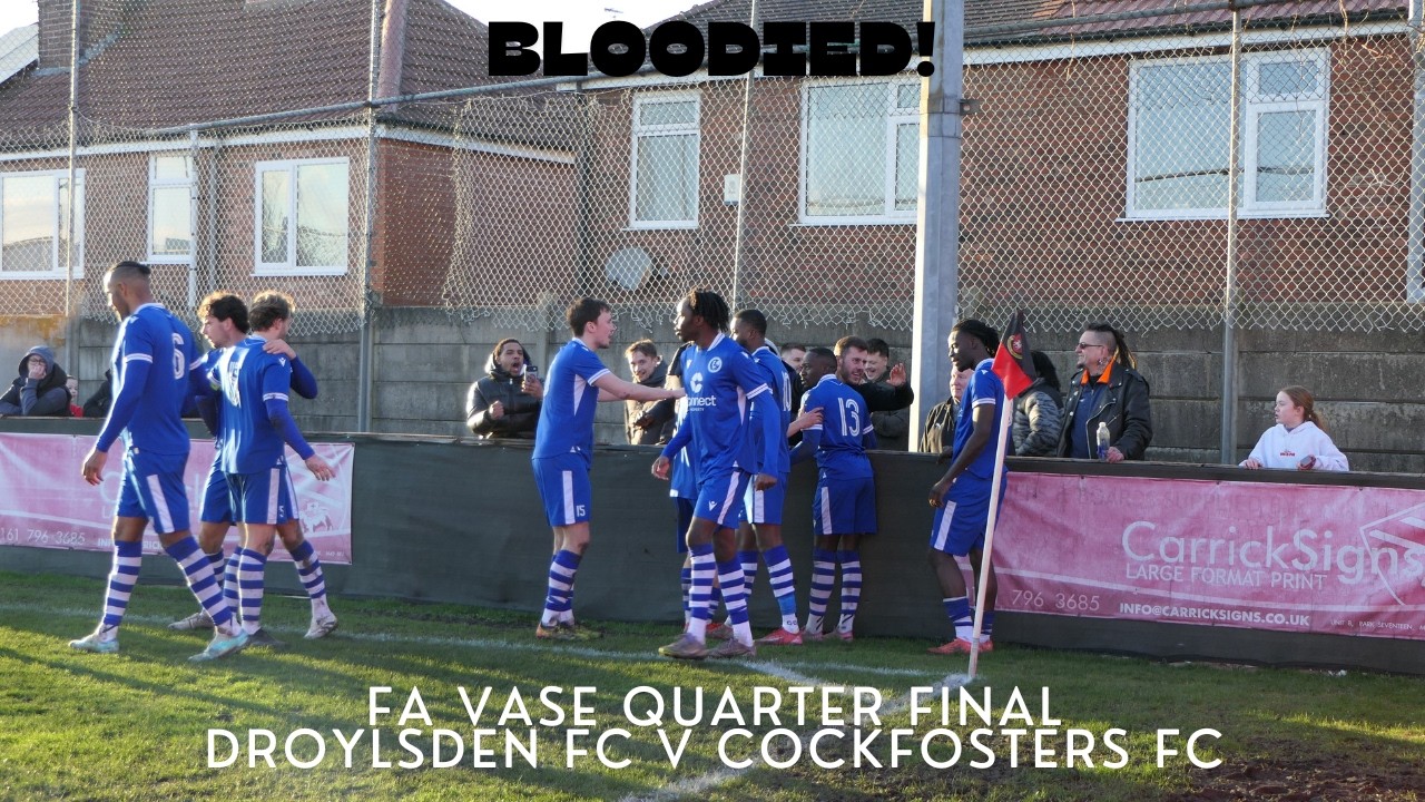 Droylsden FC v Cockfosters FC FA Vase Quarter Final #localfooty #nonleague #favase #football