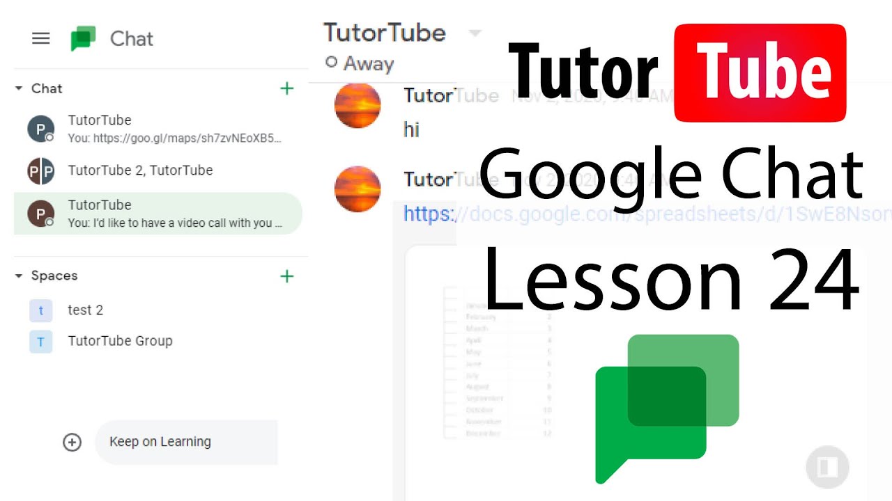 Google Chat Tutorial - Lesson 24 - See user Status