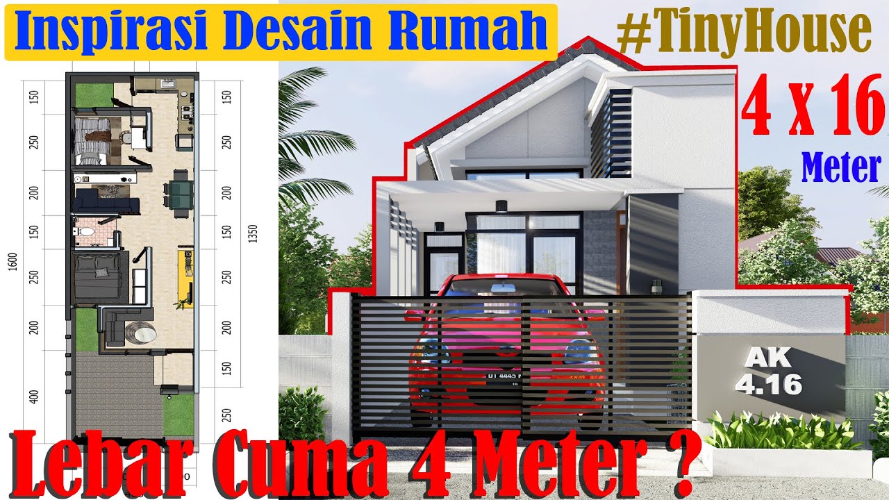 Desain Rumah  Minimalis Modern 2 Kamar Tidur EYNACOMOTMOMOT