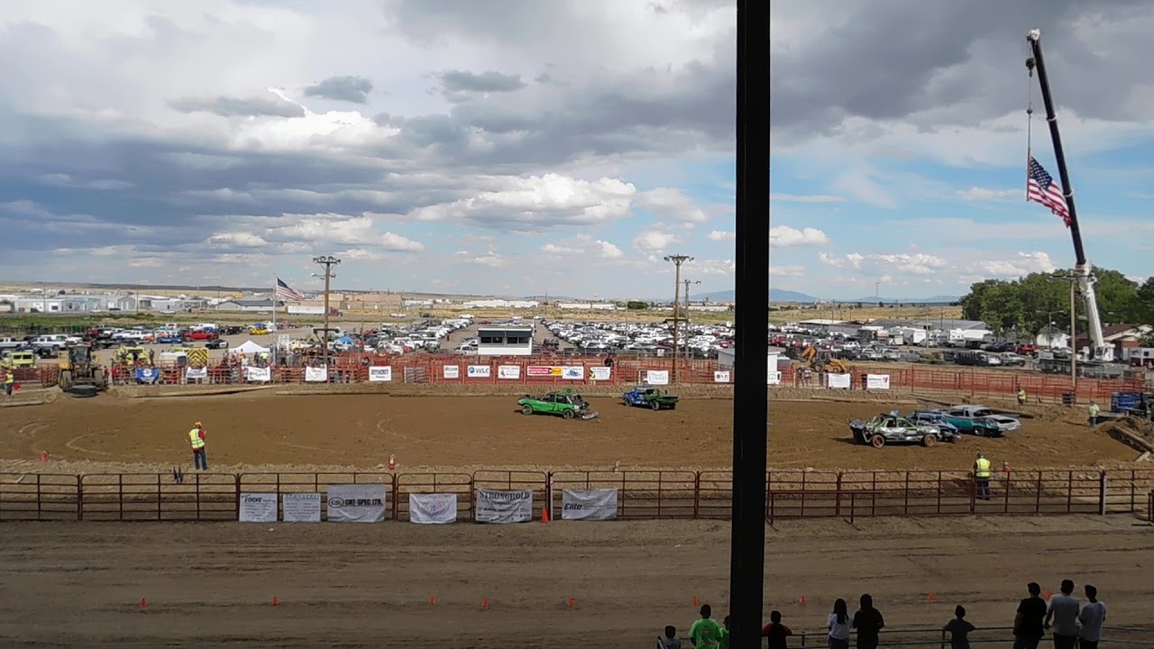 2019 Rawlins Wyoming Demolition derby heat 3 YouTube