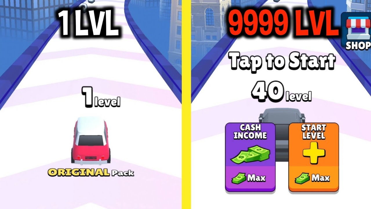 MAX LEVEL in Level Up Cars Game