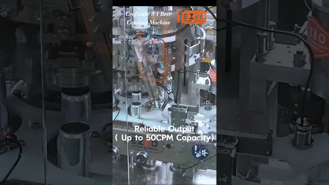 Craftcube 8-1 Beer Canning Machine-50CPM production capacity is on standby at any time#canning