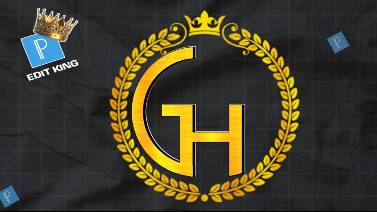 GH letter logo editing || Professional logo || Pixellab editing🔥