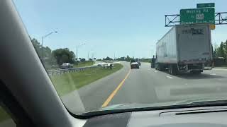 Plane Lands on Parkway Median in Florida