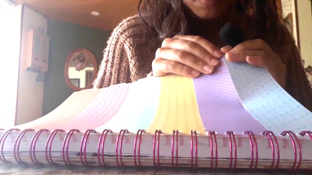 ASMR notebook - YouTube