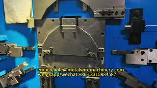 CNC Rivet end bucket handle making machine #wirebendingmachine #bucket #handle #automatic