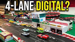 The 4-Lane Digital Carrera Slot-Car Track - How BIG Is Your Table?