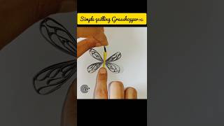 Amazing Quilling grasshopper Tutorial 😍 | Super Easy DIY #Shorts #quilling #paperquilling