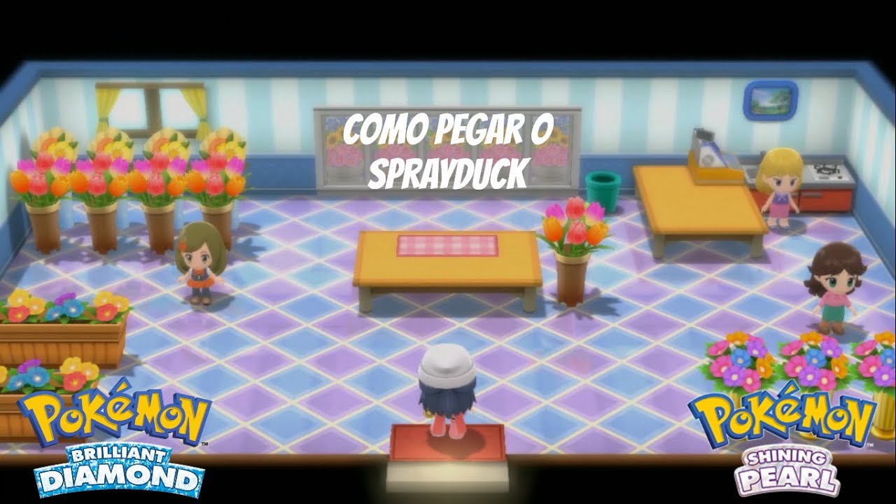 Como Pegar o Sprayduck (regador) em Pokémon Brilliant Diamond & Shining Pearl