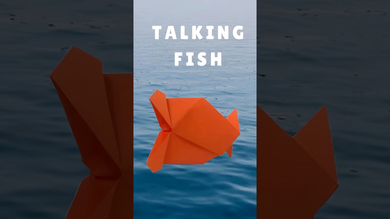 EASY ORIGAMI TALKING FISH 🐠🧡 