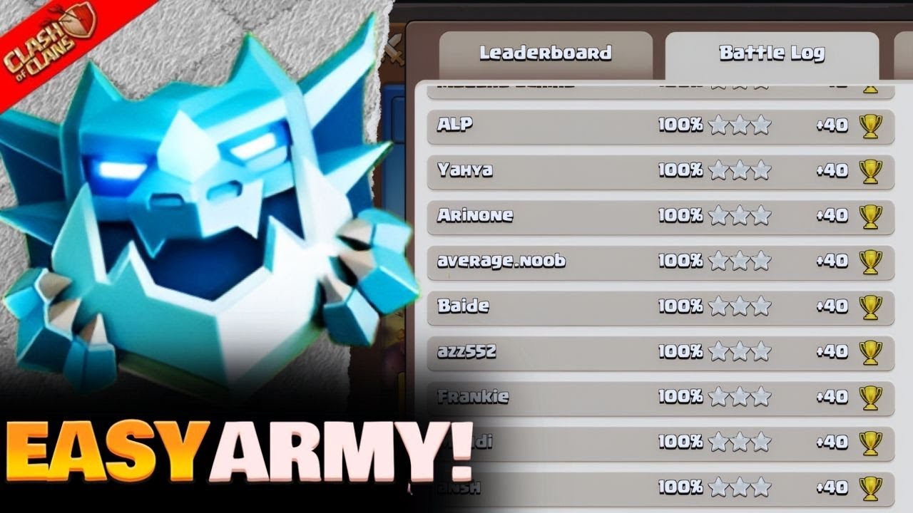 Best Rank Battle Army for Easy 3-Star | Clash of Clans Attack Guide