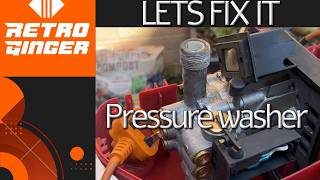 RED B&Q Pressure washer suddenly stopped - simple fix
