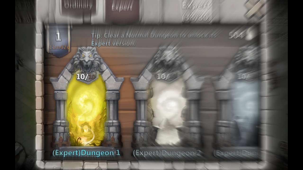 Castle Clash - NEW Expert Dungeons - 1/8