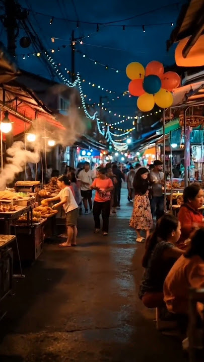 A Night at an Indonesian Street Market 🌙🔥 | Local Life & Street Food Vibes! #streetfood #exploreasia