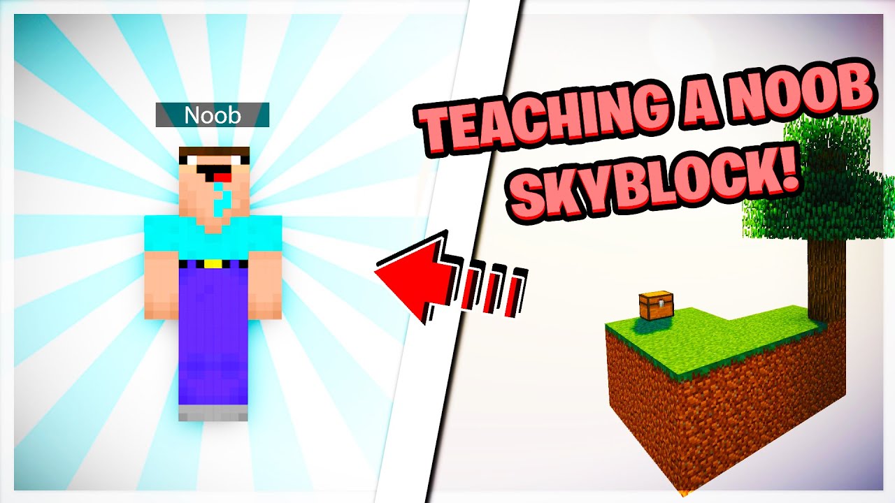 STARTING A SKYBLOCK ISLAND WITH A NOOB!