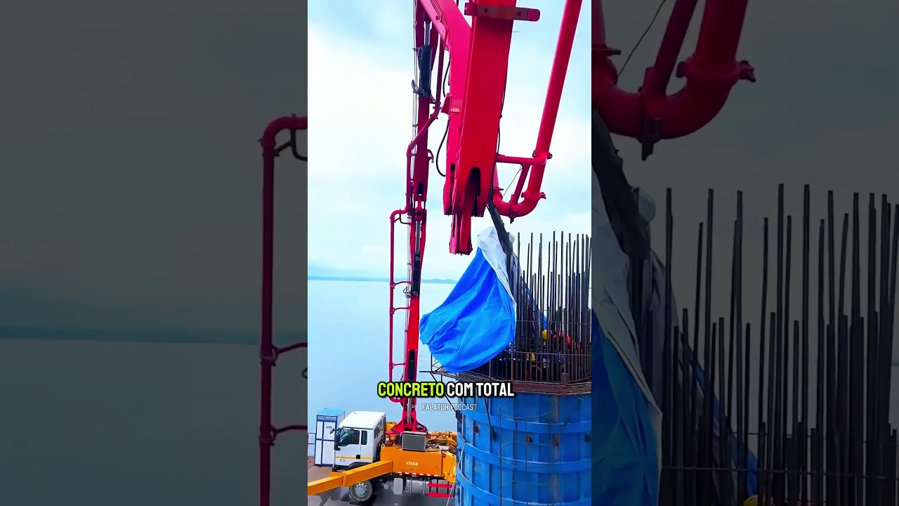 Como É Possível Construir no Fundo de Um Rio? #curiosidades #engenharia #pontes