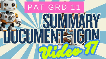 Grade 11 PAT Phase 1 2025 - Summaries, Web to PFD, object linking and more