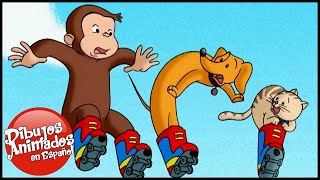 Jorge el Curioso en Español  Un Mono en Patines  Mono Jorge  Caricaturas para Niños