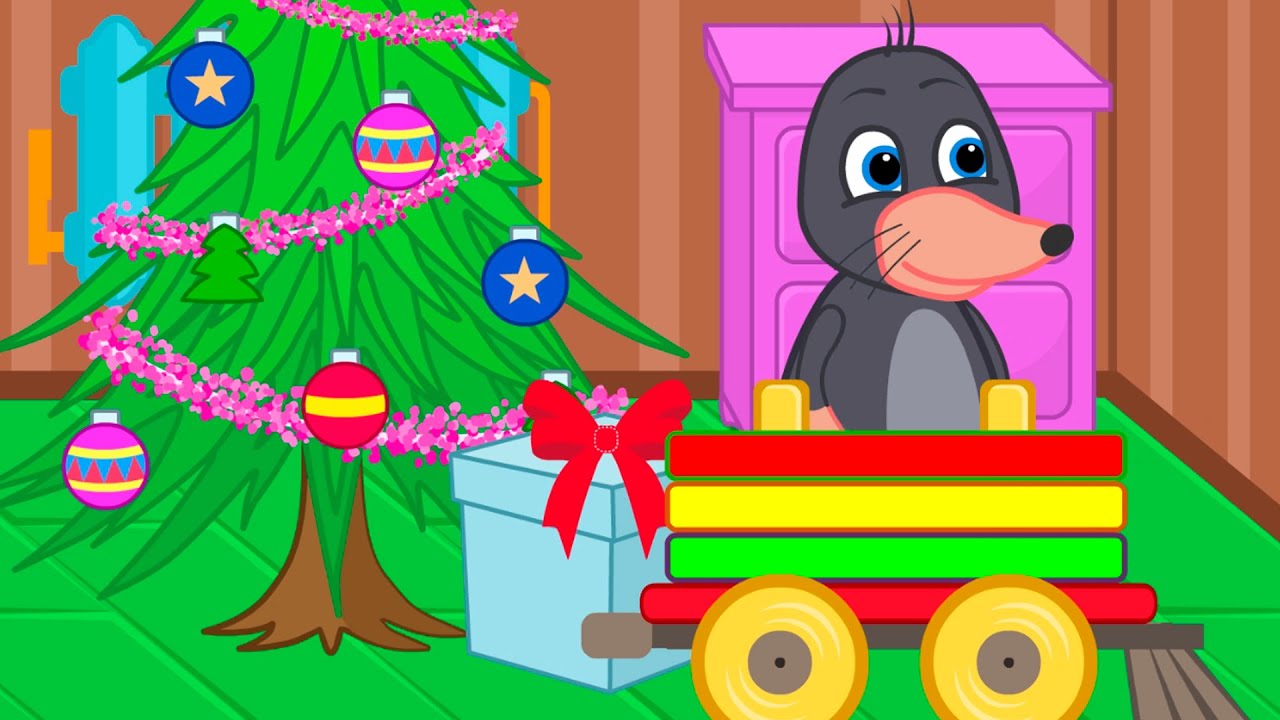Benny Mole and Friends - Train from Santa Claus Cartoon for Kids - YouTube