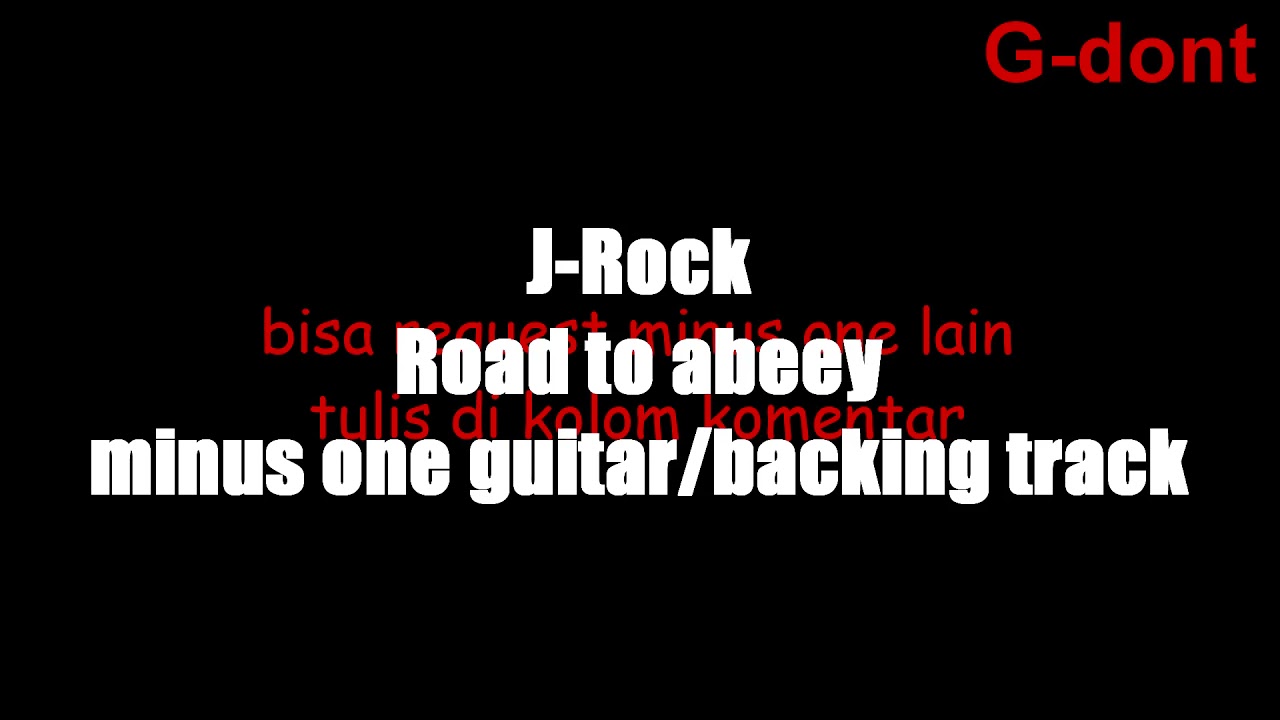 road to abbey -j rock-backing track/minus one gitar