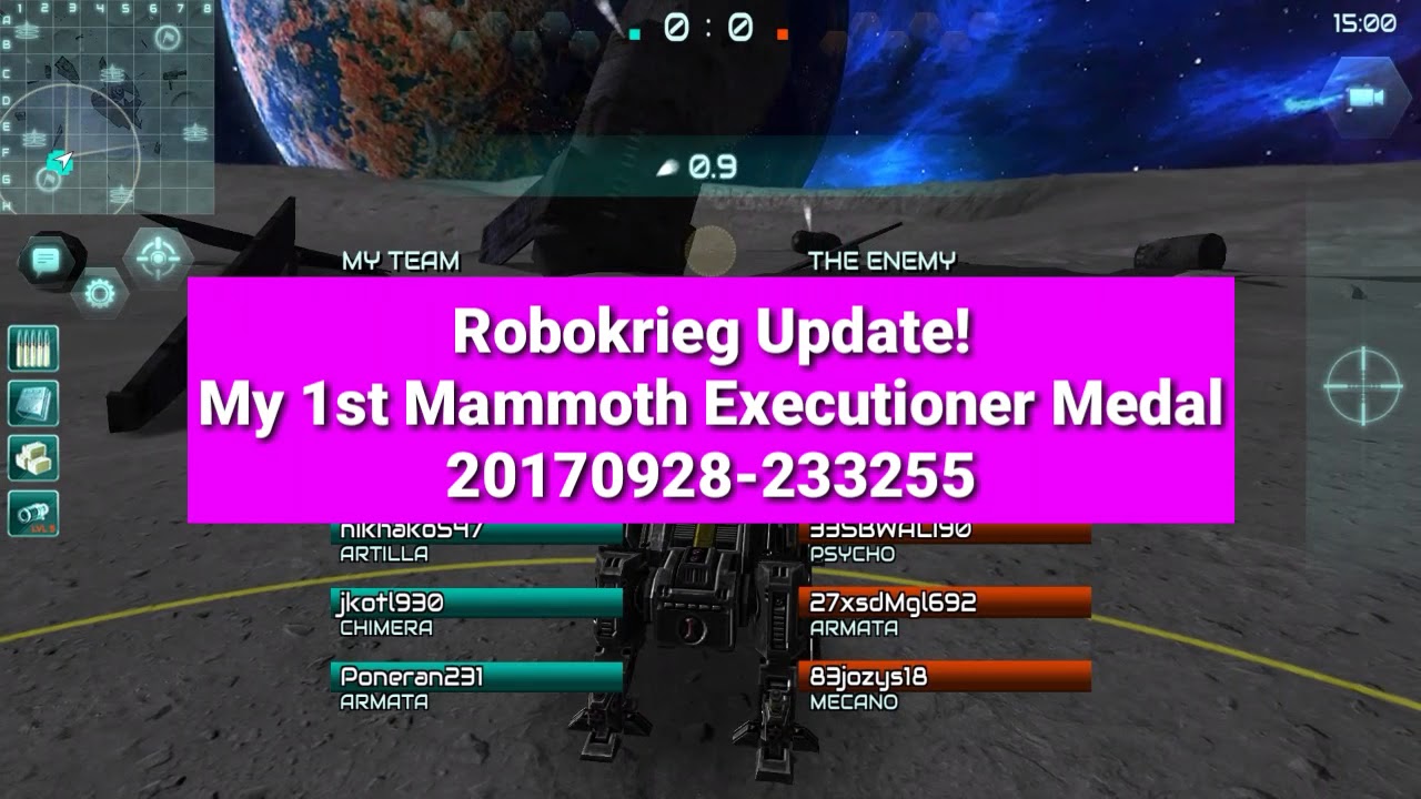 Robokrieg Update!
My 1st Mammoth Executioner Medal
20170928-233255