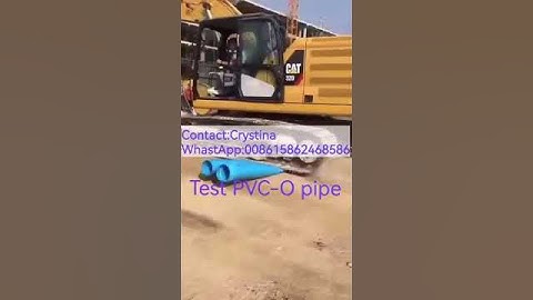 Extruded OPVC pipe tested,OPVC extrusion line maker,oriented pipe extruder,PVC-O pipe machine