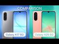 Comparison Galaxy A17 5G Vs Galaxy A26 5G 