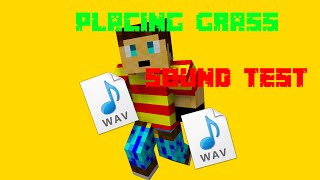 Sound Test: Placing Grass (Minecraft Animation)