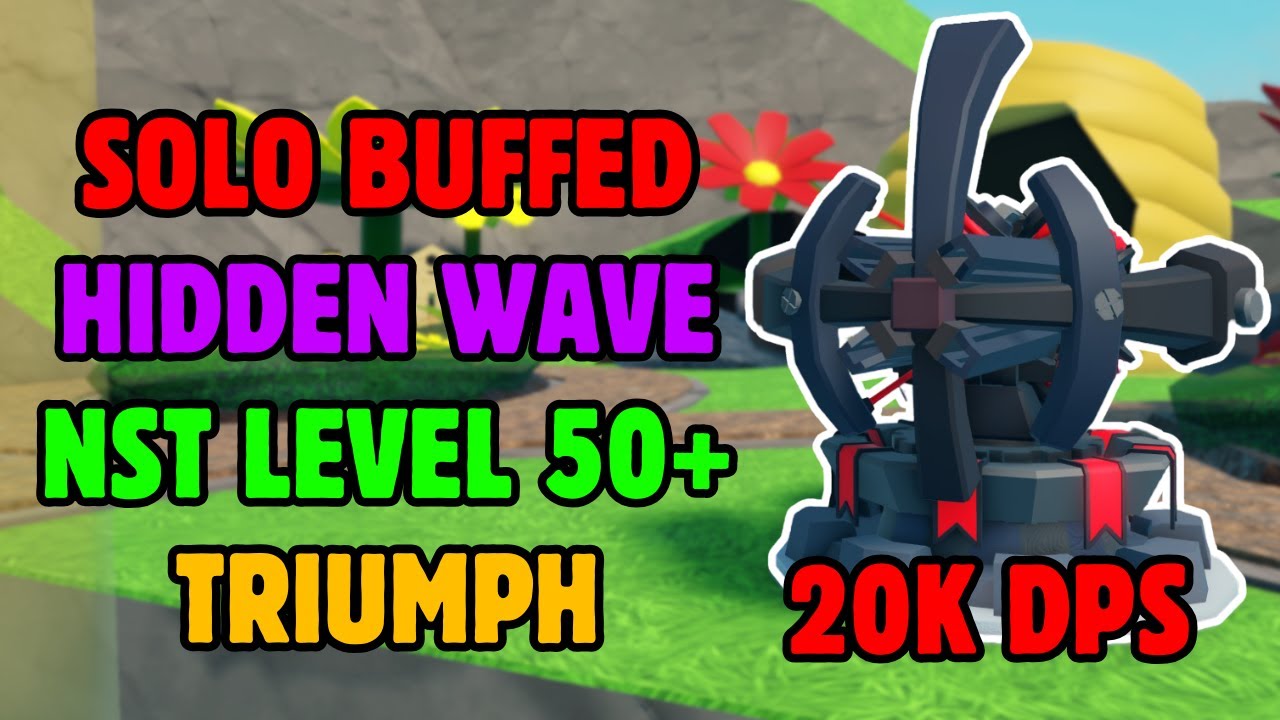 SOLO BUFFED HIDDEN WAVE TRIUMPH NST WITH OP MEDIC BUG | THIRD EVER | Roblox Tower Defense Simulator