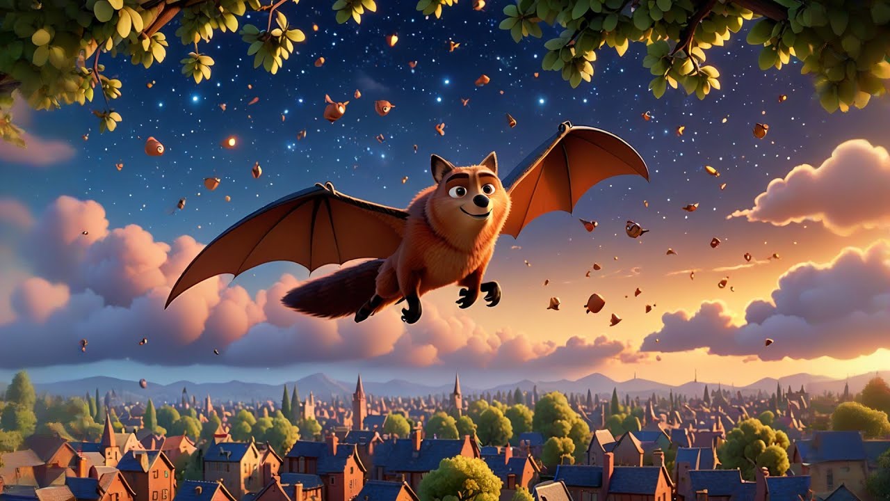 The Flying Fox’s Night Flight 🦇🌙 | Fun Learning Story for Kids | Educational Kids Video