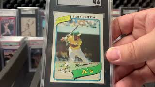 5 Graded HOF cards!  George Sisler, Rickey Henderson, Early Wynn, Dave Winfield, Fred McGriff! BONUS