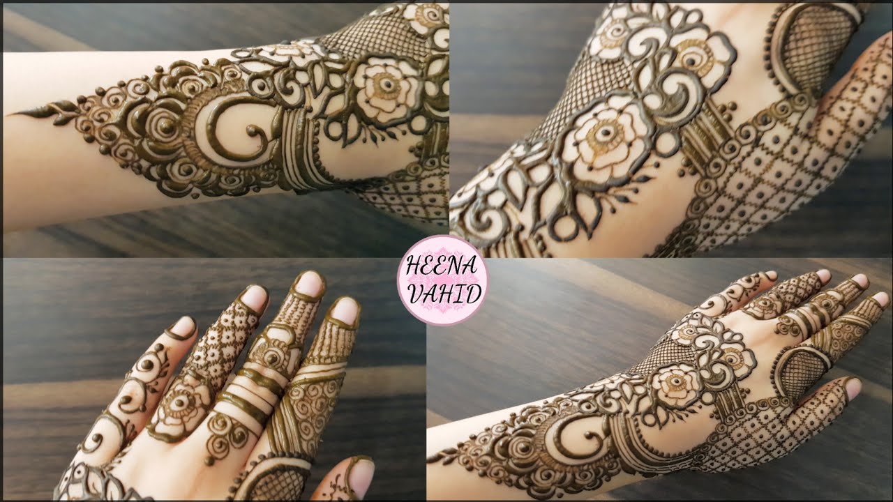 HV creation of henna design #41 - 2020 | heena vahid. - YouTube