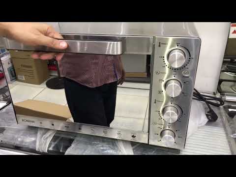 عرض علي اخر قطعتين من فرن بومان الماني 48 لتر 2500 وات استنلس بمروحه وشوايه و2 ثرموستات