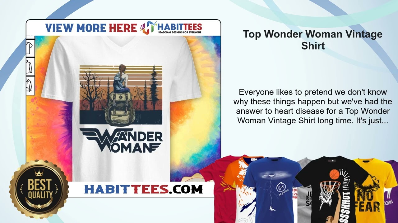 Top Wonder Woman Vintage Shirt