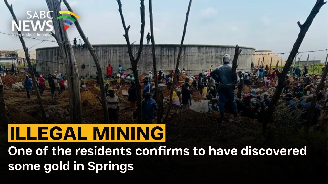 Illegal Mining | One of the residents confirms to have discovered some gold in Springs