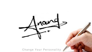 Anand name signature style | Stylish signature design | First Kalakar | #signature #sign #design