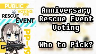 Girls Frontline 1St Anniversary Rescue Event Voting, Who To Pick?