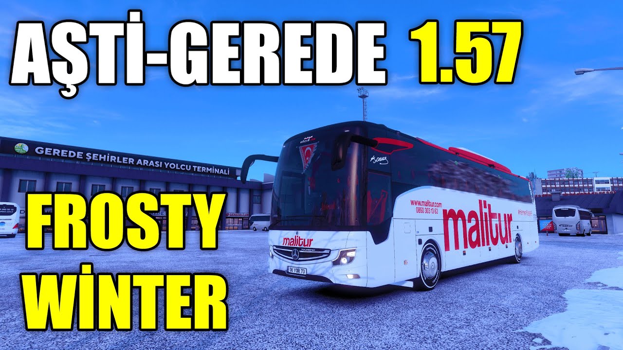 ETS2 Kış Sürüşü | Gerçekçi Otobüs Deneyimi
