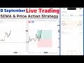 Live Trading in Nifty 50 using 5EMA Trading Strategy &amp; Price Action