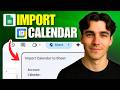 How to Import Google Calendar into Google Sheets (Tutorial 2026)