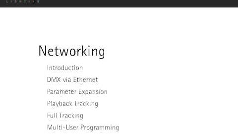 grandMA | Tutorial Chapter 11.0 [EN] | Networking
