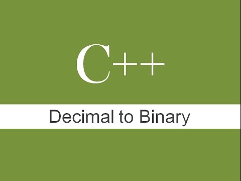 How to convert decimal to binary in Single line : C++ Programming