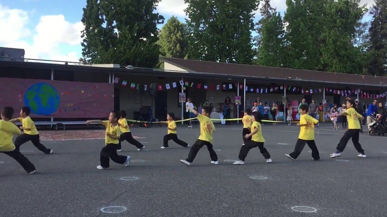 Jingying International Chinese School Kung Fu Performing at Landels ...