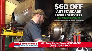 Firestone $60 OFF BRAKES