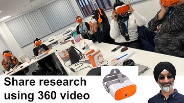 How to share research findings using 360 video