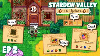 NEW REMIXED BUNDLES! - EP 2 (Stardew Valley 1.6 Let's Play)