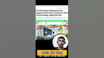 🔥EY Summer Internship 2025 | Data Analytics | Eligibility & Application Process | CloudShala