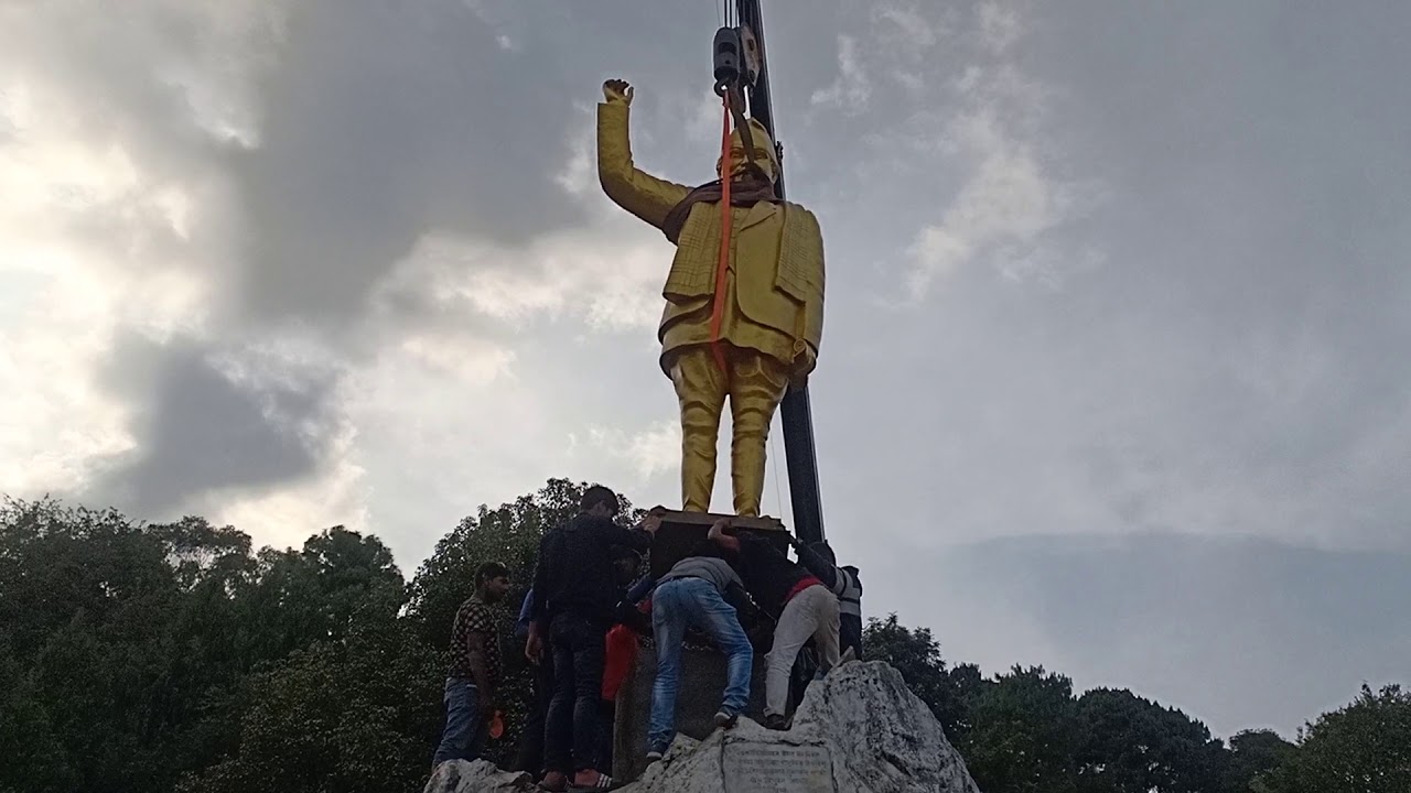 Thankot Tribhuwan Park Statue Re-established